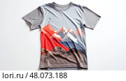 colorful t shirt gray ai generated. Стоковое AI-изображение, AI-художник Vectorwin / Фотобанк Лори