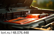 energy car battery ai generated. Стоковое AI-изображение, AI-художник Vectorwin / Фотобанк Лори