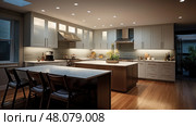 lights kitchen recessed lighting ai generated. Стоковое AI-изображение, AI-художник Vectorwin / Фотобанк Лори