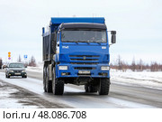 Kamaz 65222. Редакционное фото, фотограф Art Konovalov / Фотобанк Лори