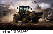 loader john deere construction equipment ai generated. Стоковое AI-изображение, AI-художник Vectorwin / Фотобанк Лори