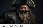 culture black people pirate ai generated. Стоковое AI-изображение, AI-художник Vectorwin / Фотобанк Лори