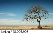 iconic charlie brown tree ai generated. Стоковое AI-изображение, AI-художник Vectorwin / Фотобанк Лори