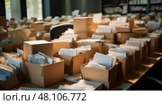 organization office boxes ai generated. Стоковое AI-изображение, AI-художник Vectorwin / Фотобанк Лори
