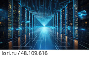 servers data architecture ai generated. Стоковое AI-изображение, AI-художник Vectorwin / Фотобанк Лори