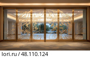 etched building glass door ai generated. Стоковое AI-изображение, AI-художник Vectorwin / Фотобанк Лори
