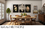chirs interior of a house ai generated. Стоковое AI-изображение, AI-художник Vectorwin / Фотобанк Лори