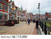 Набережная Брюгге. Город Йошкар-Ола (2024 год). Редакционное фото, фотограф Макаров Алексей / Фотобанк Лори