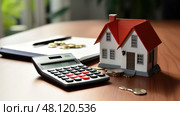 interest house mortgage ai generated. Стоковое AI-изображение, AI-художник Vectorwin / Фотобанк Лори