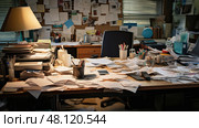 mess office clutter ai generated. Стоковое AI-изображение, AI-художник Vectorwin / Фотобанк Лори