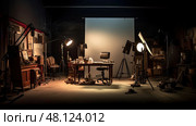 softbox production lights ai generated. Стоковое AI-изображение, AI-художник Vectorwin / Фотобанк Лори