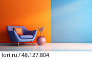 design orange to blue gradient ai generated. Стоковое AI-изображение, AI-художник Vectorwin / Фотобанк Лори