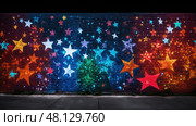 artwork grafitti stars ai generated. Стоковое AI-изображение, AI-художник Vectorwin / Фотобанк Лори