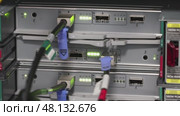 the server works in a large mining company. Стоковое видео, видеограф Алексей Сергеев / Фотобанк Лори