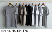 minimalis grey t shirt ai generated. Стоковое AI-изображение, AI-художник Vectorwin / Фотобанк Лори
