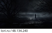 beautiful scary dark background ai generated. Стоковое AI-изображение, AI-художник Vectorwin / Фотобанк Лори
