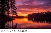 orange sunny nature ai generated. Стоковое AI-изображение, AI-художник Vectorwin / Фотобанк Лори
