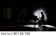 shadows music dark ai generated. Стоковое AI-изображение, AI-художник Vectorwin / Фотобанк Лори