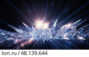 refracting light beams on transparent background ai generated. Стоковое AI-изображение, AI-художник Vectorwin / Фотобанк Лори