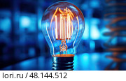 energy florescent light ai generated. Стоковое AI-изображение, AI-художник Vectorwin / Фотобанк Лори
