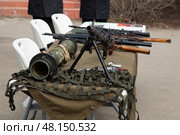 Syktyvkar, Komi, Russia, May 1, 2025, Weapons, rifles of the 2nd World War, Редакционное фото, фотограф Александр Поташев / Фотобанк Лори