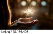religion cross and light ai generated. Стоковое AI-изображение, AI-художник Vectorwin / Фотобанк Лори