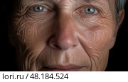 wrinkles sun damage face ai generated. Стоковое AI-изображение, AI-художник Vectorwin / Фотобанк Лори