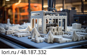 manufacturing technology construction ai generated. Стоковое AI-изображение, AI-художник Vectorwin / Фотобанк Лори