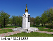 Часовня памяти жертв политических репрессий. Челябинская область, город Еманжелинск, Городской сквер. Редакционное фото, фотограф Алексей Иванов / Фотобанк Лори