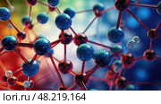 structure chemistry illustration ai generated. Стоковое AI-изображение, AI-художник Vectorwin / Фотобанк Лори