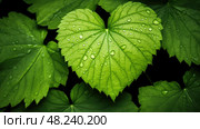 linear leaf shapes ai generated. Стоковое AI-изображение, AI-художник Vectorwin / Фотобанк Лори