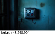 thermostat freezing in house ai generated. Стоковое AI-изображение, AI-художник Vectorwin / Фотобанк Лори