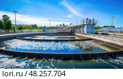 environment sewage treatment plant ai generated. Стоковое AI-изображение, AI-художник Vectorwin / Фотобанк Лори