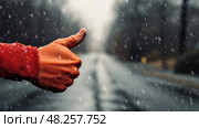 warning thumbs down red ai generated. Стоковое AI-изображение, AI-художник Vectorwin / Фотобанк Лори