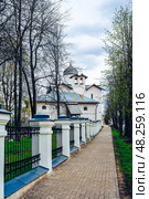 Церковь жен Мироносиц, Великий Новгород. Стоковое фото, фотограф Людмила Карташова / Фотобанк Лори