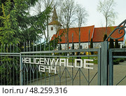 Старинная кирха Святого Николая 1344 года в поселке Ушаково (Heiligenwalde) Калининградской области (2019 год). Редакционное фото, фотограф Ольга Дмитренко / Фотобанк Лори