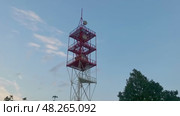 Россия, Краснодарский край, Сочи. Август 2024. Пляж SochiFornia. Радар. Стоковое видео, видеограф Сергей Татаринцев / Фотобанк Лори