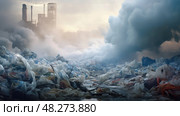 waste garbage ai generated. Стоковое AI-изображение, AI-художник Vectorwin / Фотобанк Лори