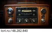 nostalgia audio technology ai generated. Стоковое AI-изображение, AI-художник Vectorwin / Фотобанк Лори