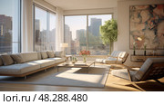 minimalist 3d interior renderings ai generated. Стоковое AI-изображение, AI-художник Vectorwin / Фотобанк Лори