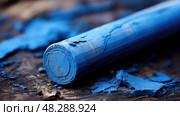 close blue crayon ai generated. Стоковое AI-изображение, AI-художник Vectorwin / Фотобанк Лори