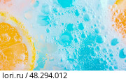 Sparkling Citrus Elixir: Effervescent Lemon Soda with Bubbles, Aromatic Zest, and Refreshing Fizz for Beverage Branding. Стоковое AI-изображение, AI-художник Данила Большаков / Фотобанк Лори