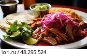 pibil cinco de mayo pink ai generated. Стоковое AI-изображение, AI-художник Vectorwin / Фотобанк Лори