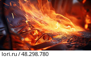 heat welding fire. Стоковое AI-изображение, AI-художник Vectorwin / Фотобанк Лори