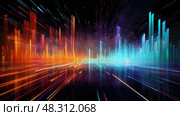 processing data streams ai generated. Стоковое AI-изображение, AI-художник Vectorwin / Фотобанк Лори