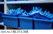 disposable blue nitrile ai generated. Стоковое AI-изображение, AI-художник Vectorwin / Фотобанк Лори