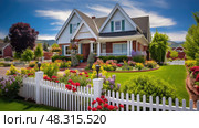 sloping utah houses. Стоковое AI-изображение, AI-художник Vectorwin / Фотобанк Лори