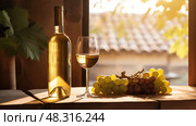 riesling wine white ai generated. Стоковое AI-изображение, AI-художник Vectorwin / Фотобанк Лори