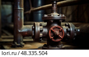 shutoff main water valve ai generated. Стоковое AI-изображение, AI-художник Vectorwin / Фотобанк Лори