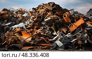 copper metal scrapping ai generated. Стоковое AI-изображение, AI-художник Vectorwin / Фотобанк Лори